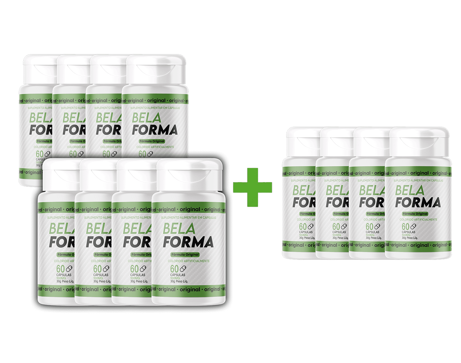 Kit BelaForma com 12 potes