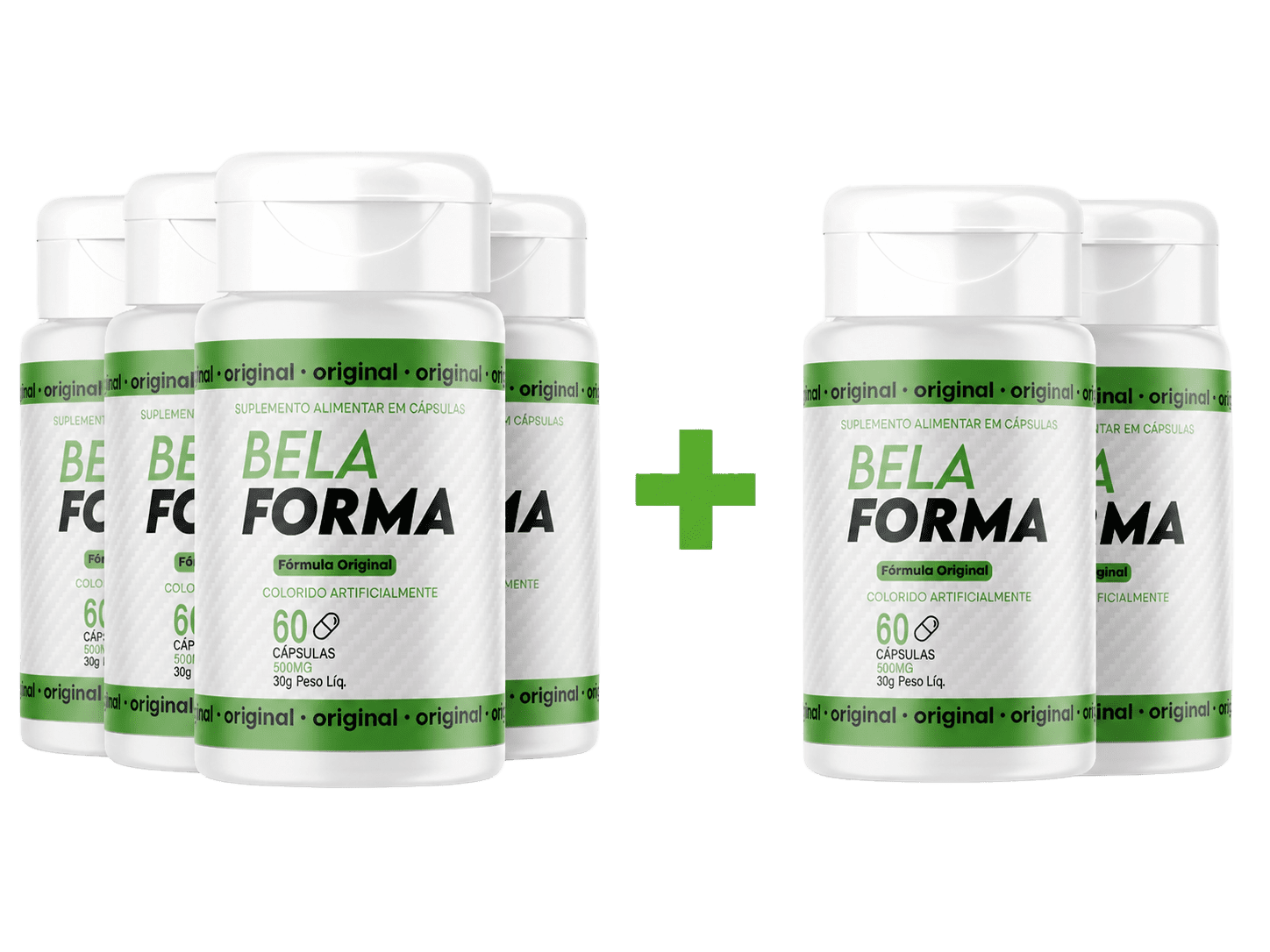 Kit BelaForma com 6 potes