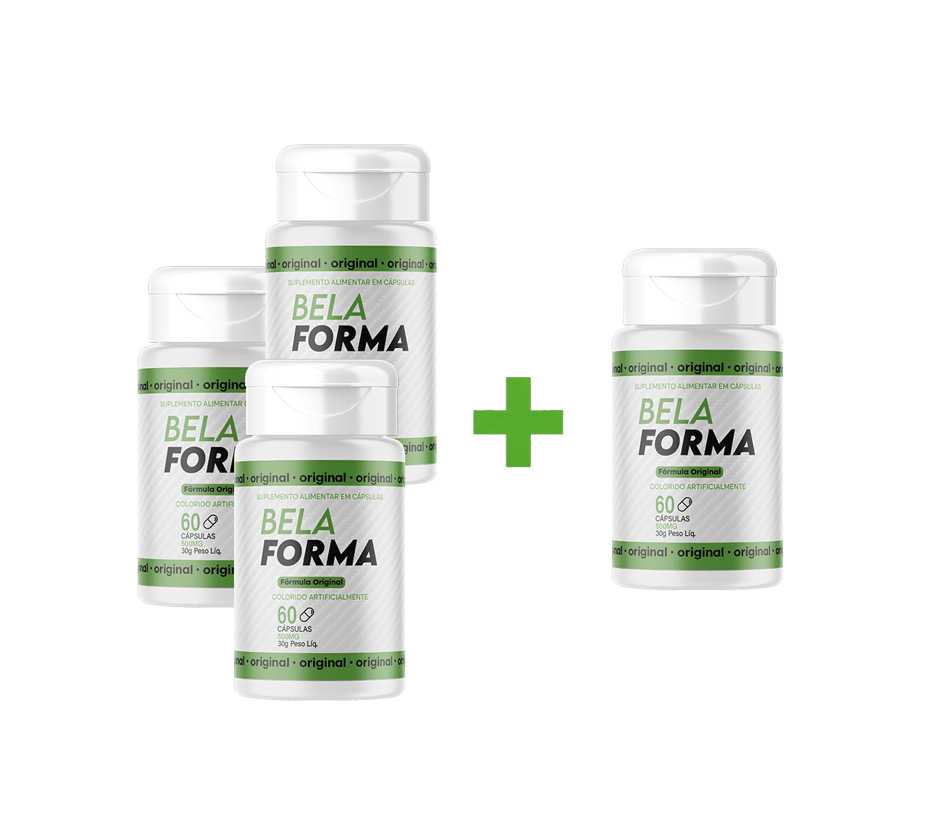 Kit BelaForma com 4 potes